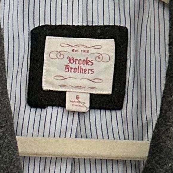 100% Wool Brooks Brother Tweed Blazer Jacket Sz 6 - Picture 17 of 17